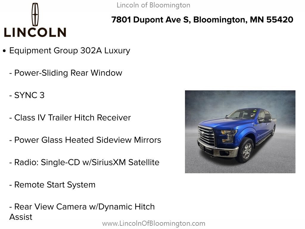 Used 2016 Ford F150 XLT w/ Equipment Group 302A Luxury AWD/4WD image 5