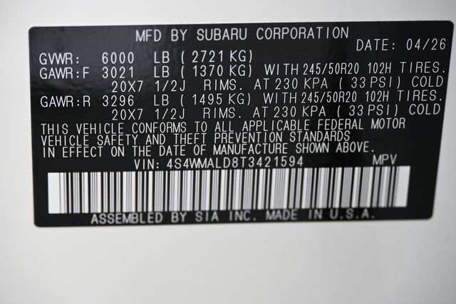 New 2026 Subaru Ascent Bronze Edition AWD/4WD image 22