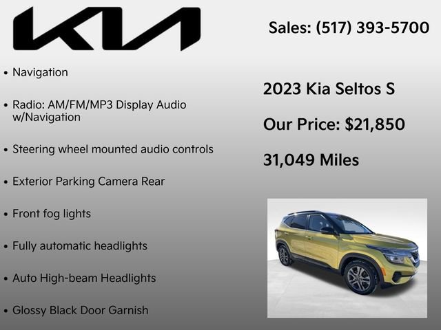 Used 2023 Kia Seltos S w/ Navigation Package image 12