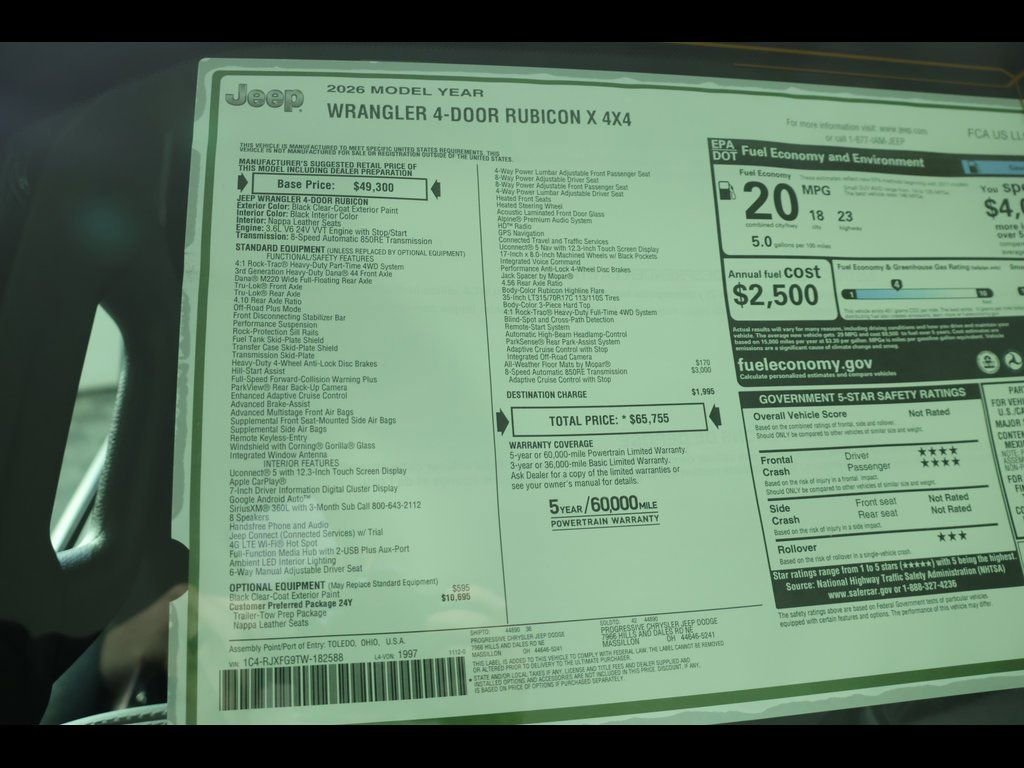 New 2026 Jeep Wrangler Unlimited Rubicon image 26