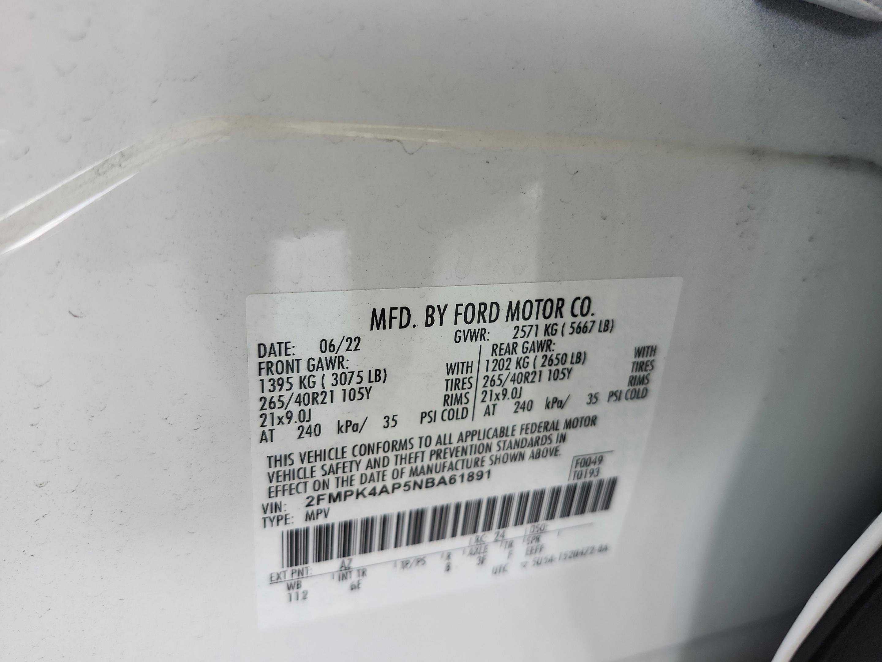 Used 2022 Ford Edge ST w/ Equipment Group 401A AWD/4WD image 24