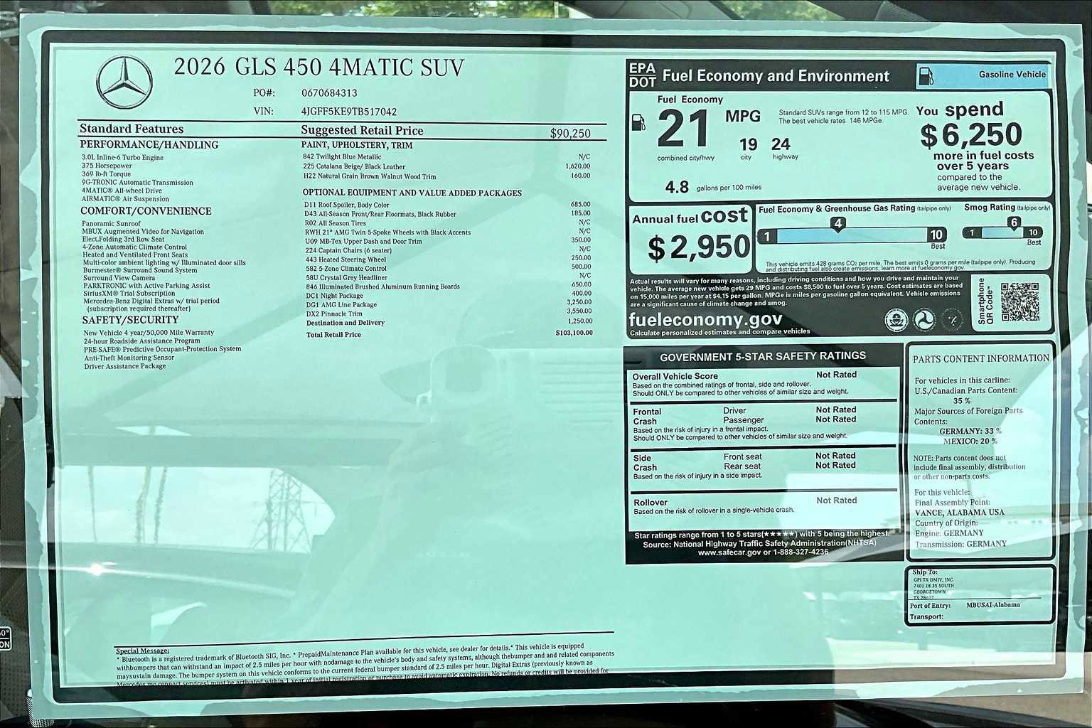 New 2026 Mercedes-Benz GLS 450 4MATIC image 22