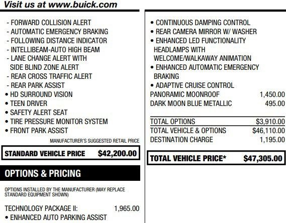 Used 2021 Buick Envision Avenir w/ Technology Package II image 2