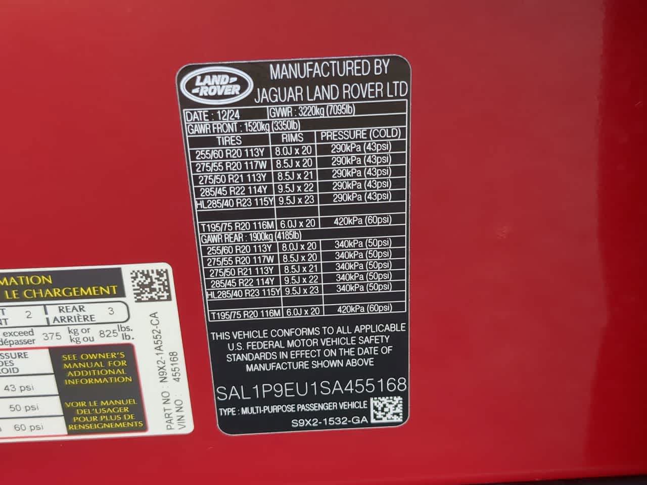 Certified 2025 Land Rover Range Rover Sport SE AWD/4WD image 37