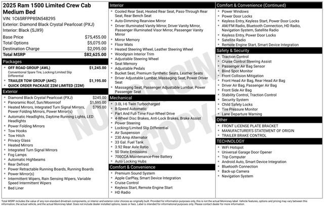 New 2025 RAM 1500 Limited w/ Off Road Group image 17