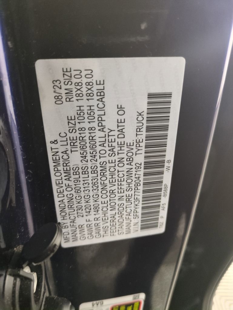 Certified 2023 Honda Ridgeline RTL-E image 34