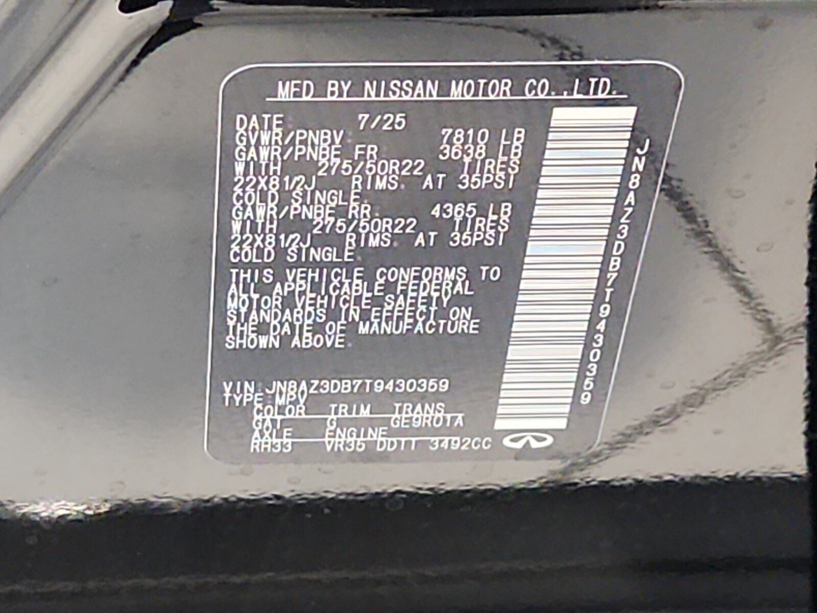 New 2026 INFINITI QX80 4WD image 20