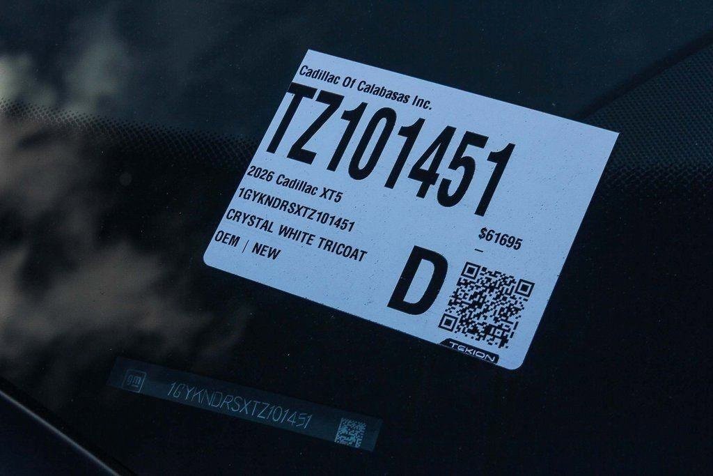 New 2026 Cadillac XT5 Premium Luxury w/ Driver Assist Package image 29