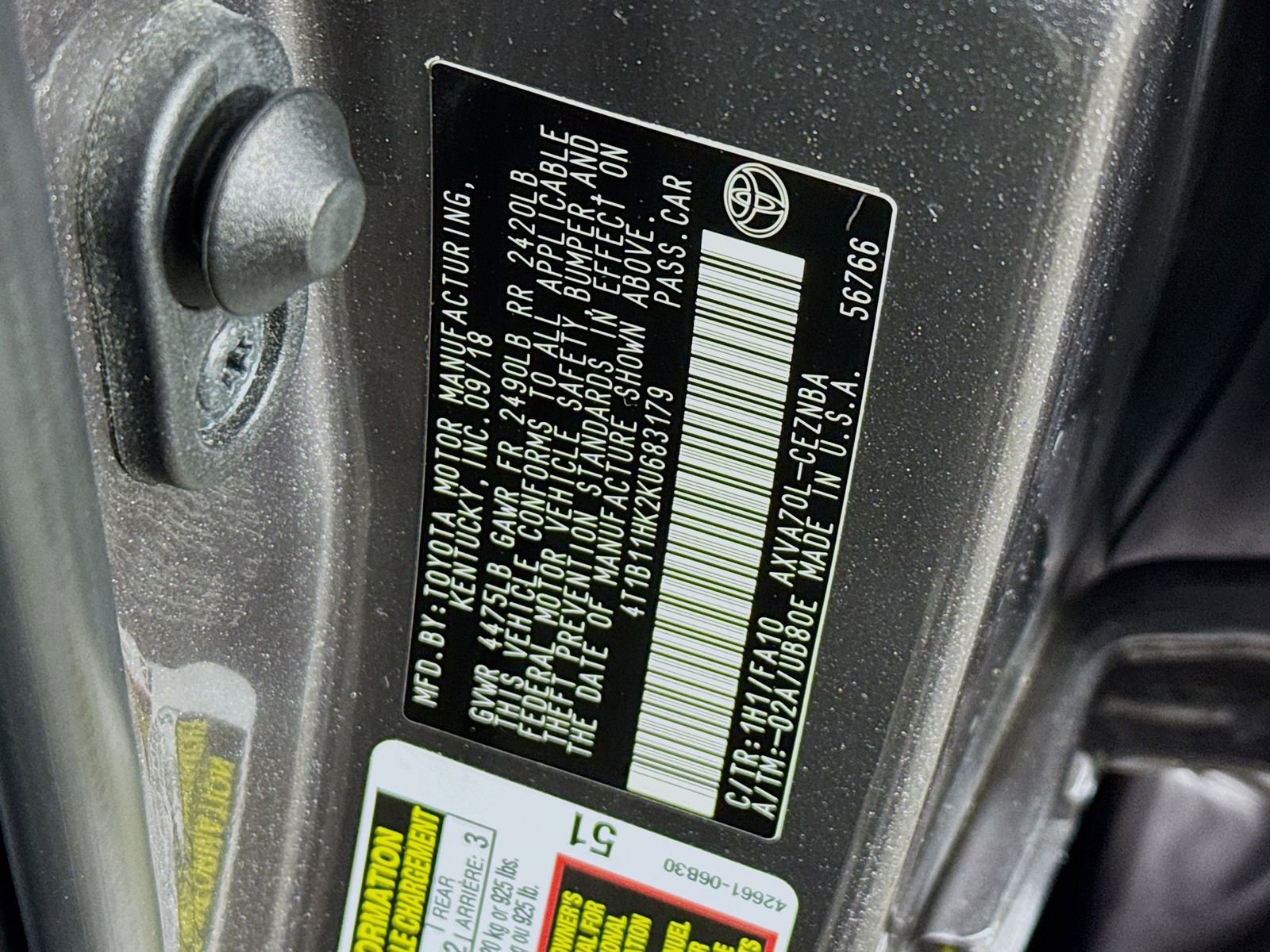 Certified 2019 Toyota Camry LE FWD image 22