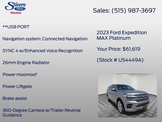 Used 2023 Ford Expedition Max Platinum AWD/4WD image 22