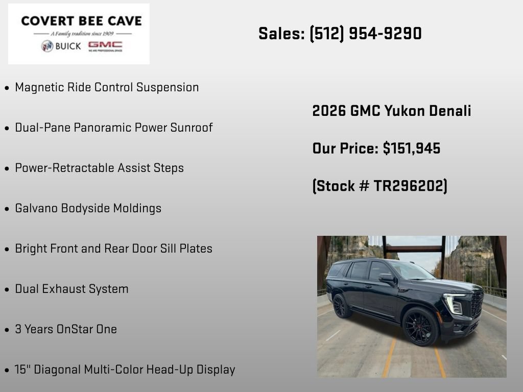 New 2026 GMC Yukon Denali w/ Sun & Power Step Package AWD/4WD image 24