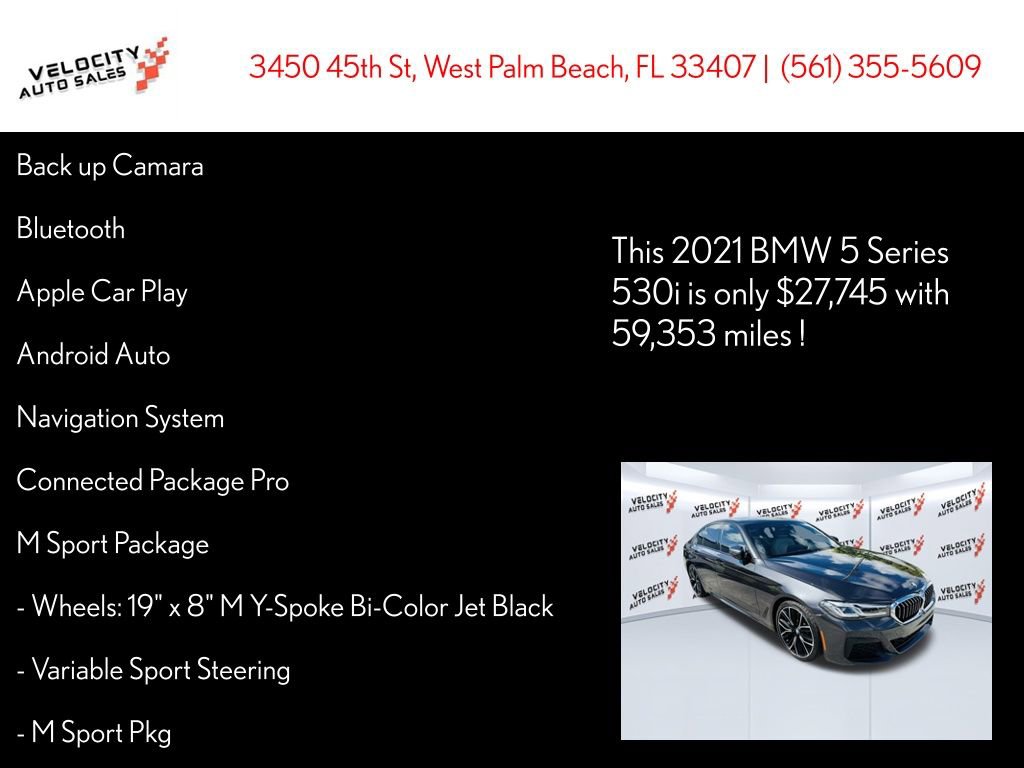 Used 2021 BMW 530i w/ M Sport Package image 32