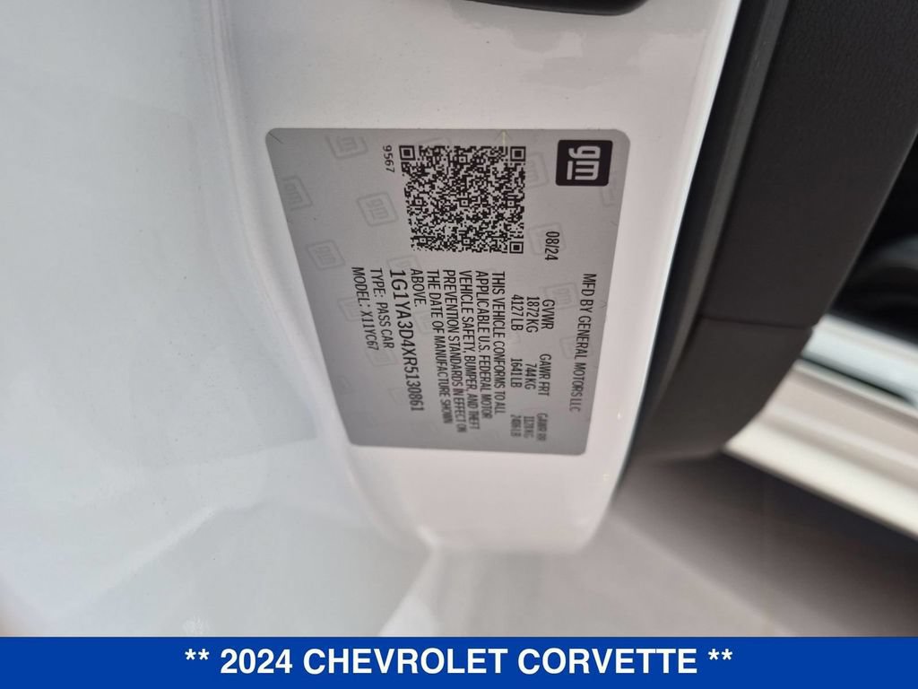 Used 2024 Chevrolet Corvette Stingray Convertible w/ Z51 Performance Package RWD image 26
