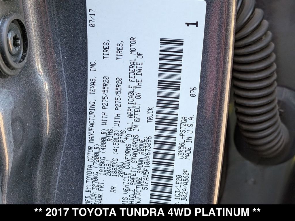 Used 2017 Toyota Tundra Platinum image 29