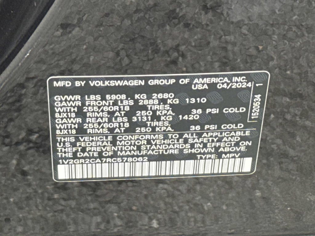 Used 2024 Volkswagen Atlas Peak Edition SEL AWD/4WD image 26