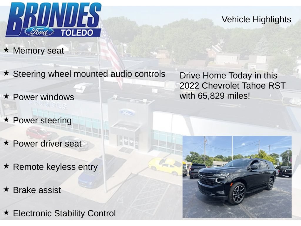 Used 2022 Chevrolet Tahoe RST w/ Luxury Package AWD/4WD image 32