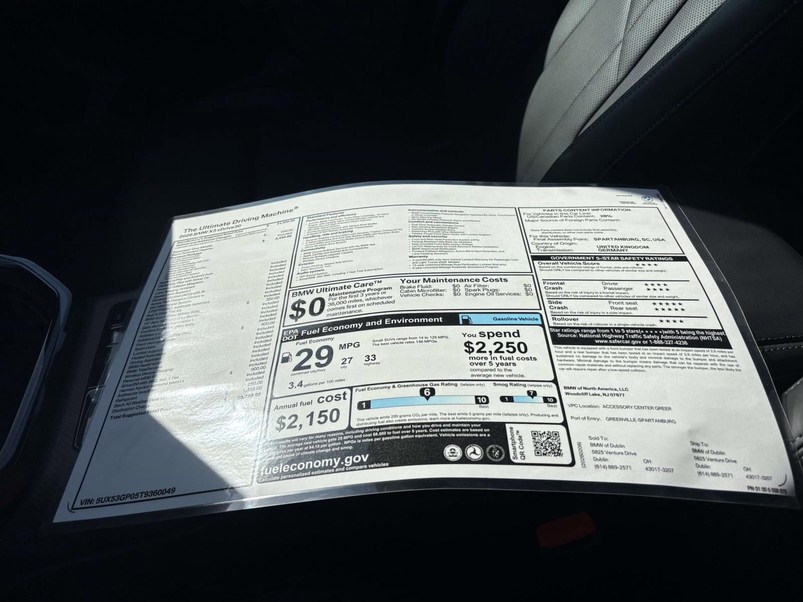 New 2026 BMW X3 xDrive30 image 32