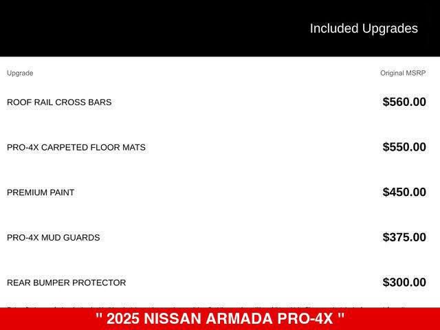 New 2025 Nissan Armada PRO-4X AWD/4WD image 4