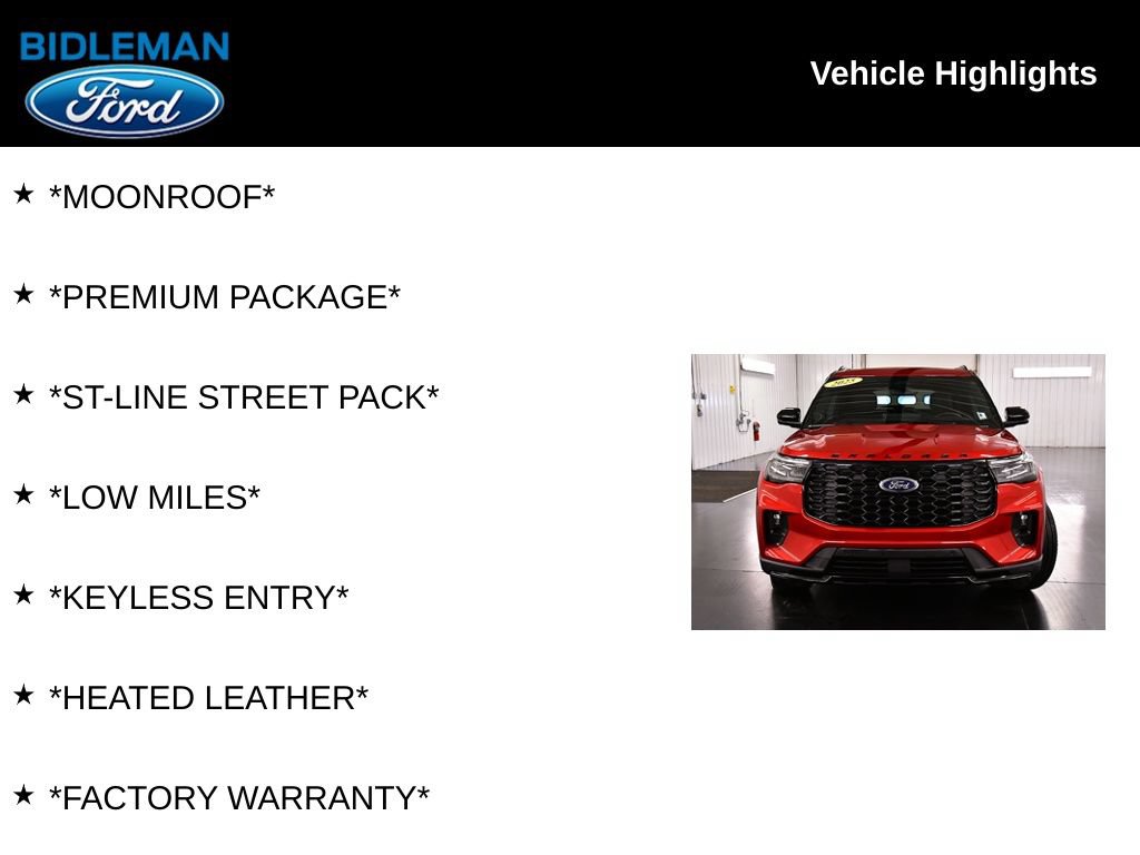 Used 2025 Ford Explorer ST-Line w/ Premium Package AWD/4WD image 10