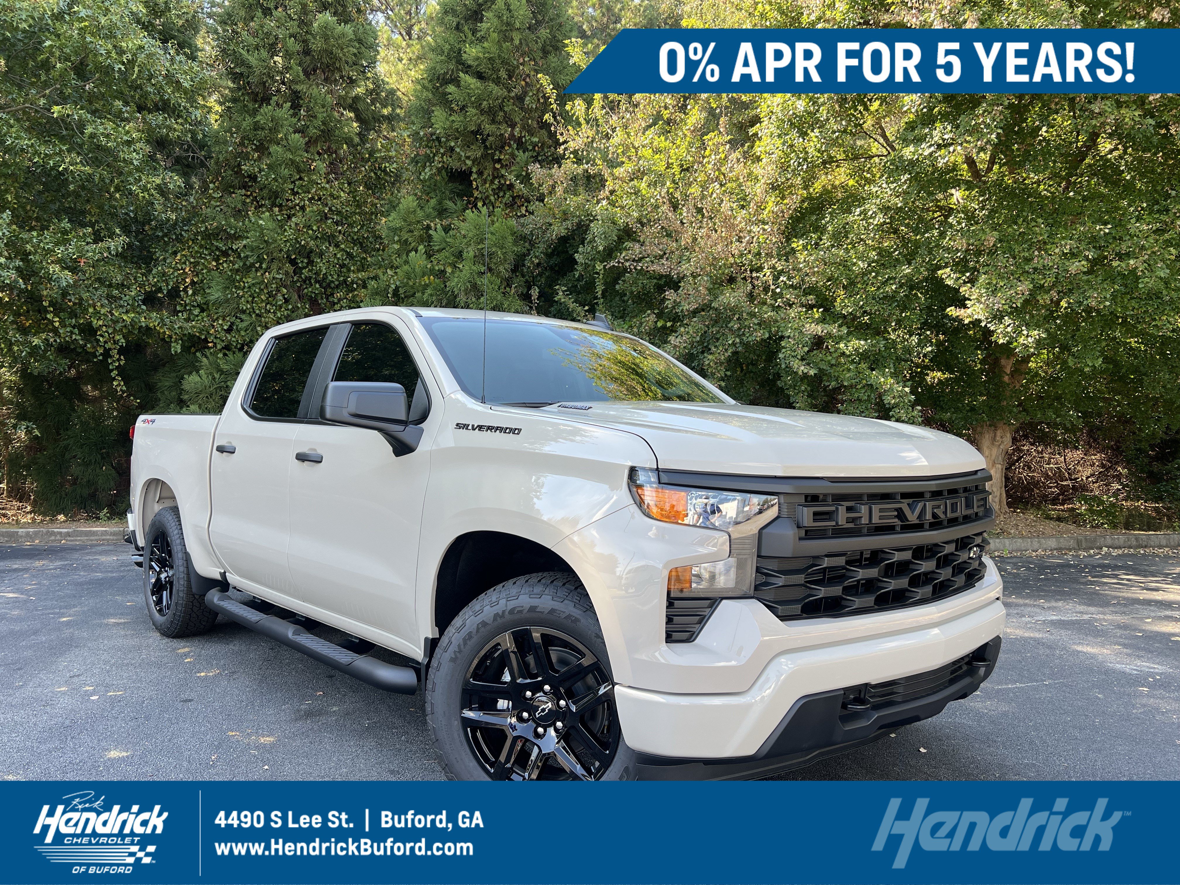New 2026 Chevrolet Silverado 1500 Custom w/ Turbomax Blackout Package AWD/4WD image 1