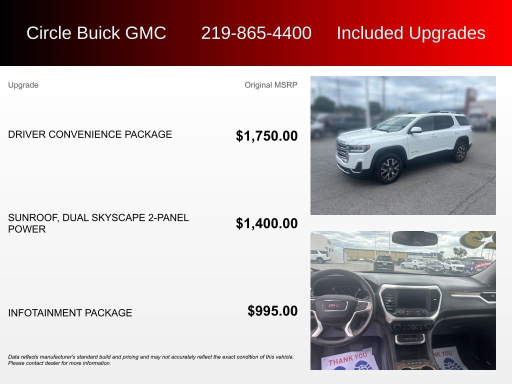 Used 2023 GMC Acadia SLE w/ Driver Convenience Package FWD image 3