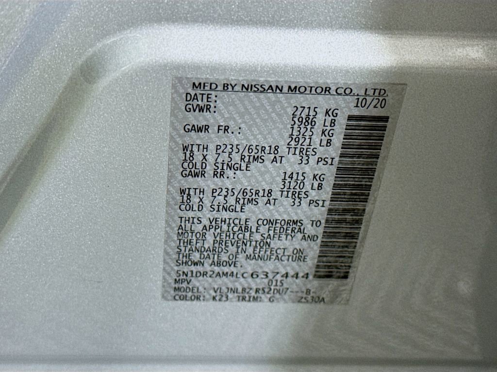 Used 2020 Nissan Pathfinder S image 36