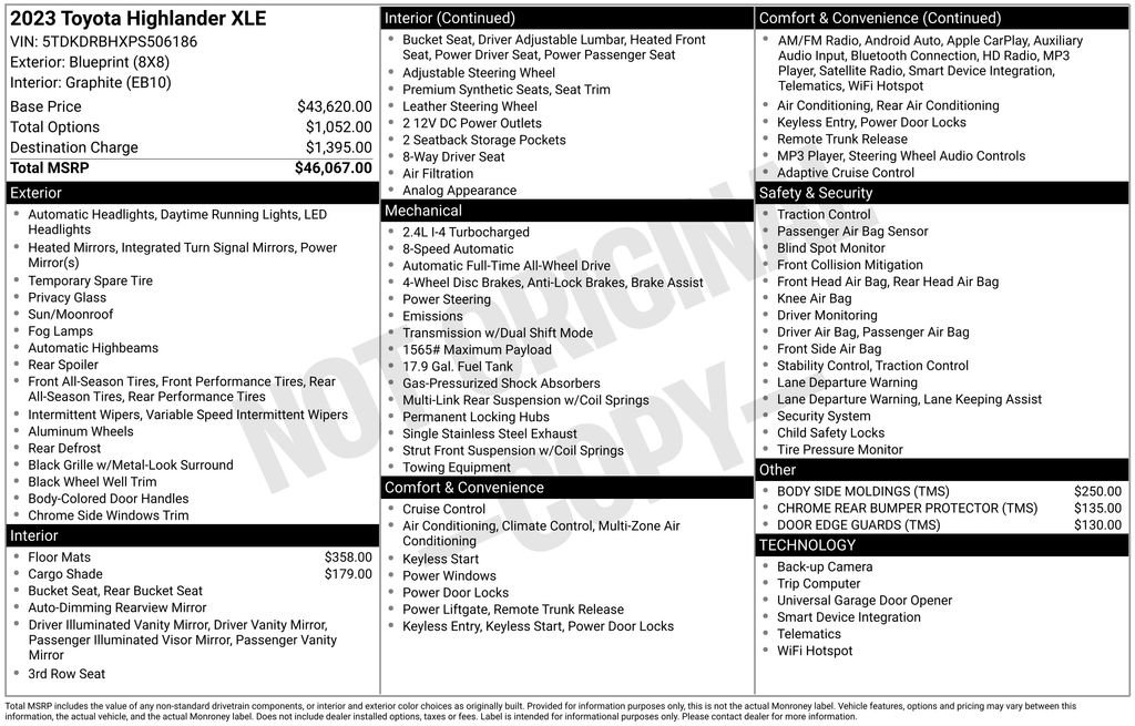 Used 2023 Toyota Highlander XLE image 43