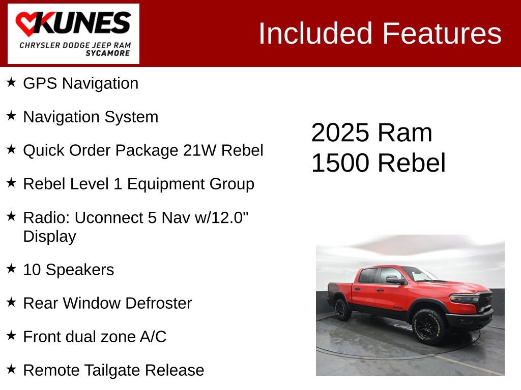 Used 2025 RAM 1500 Rebel w/ Rebel Level 1 Equipment Group image 3