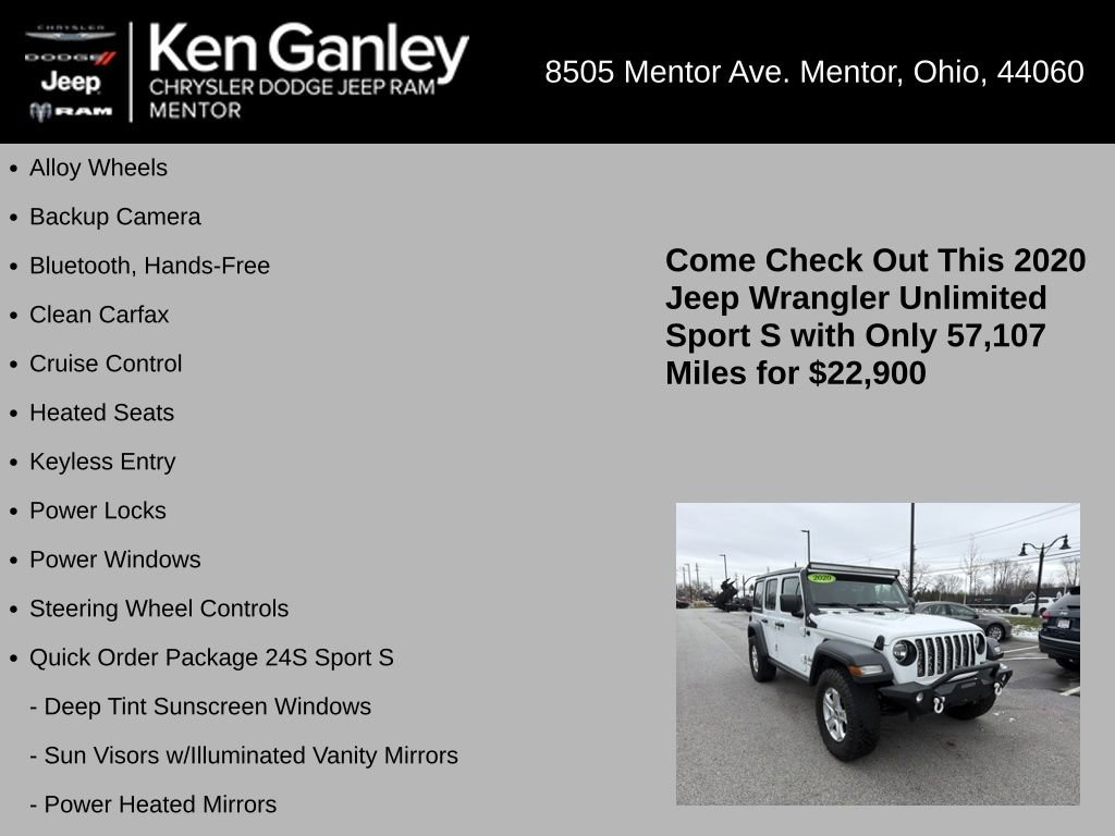 Used 2020 Jeep Wrangler Unlimited Sport S image 5