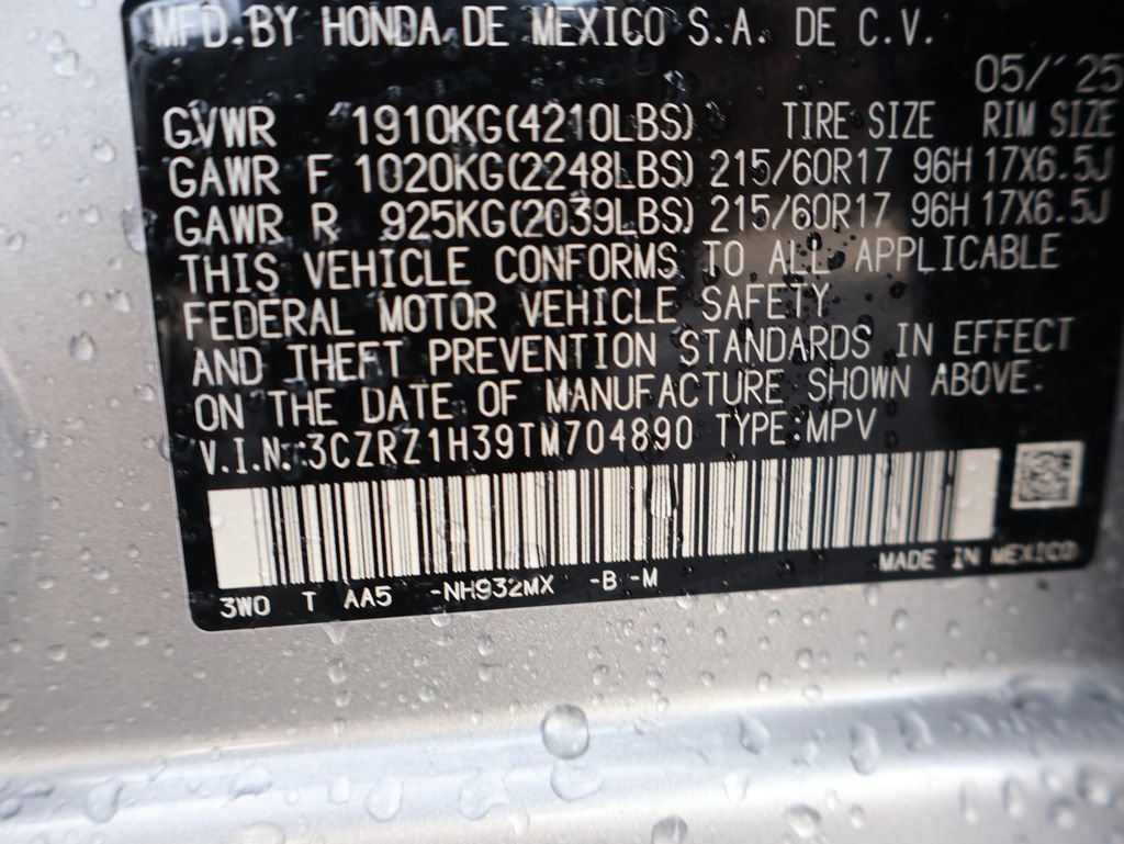 Certified 2026 Honda HR-V LX image 33