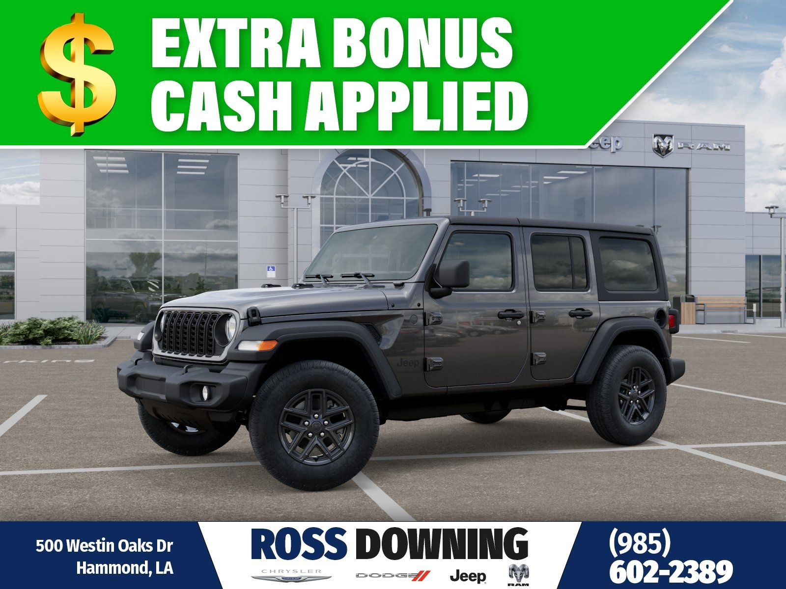 New 2025 Jeep Wrangler Sport S