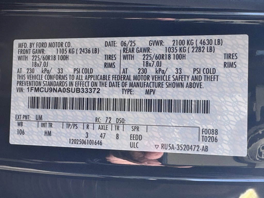 Used 2025 Ford Escape ST-Line Select image 40