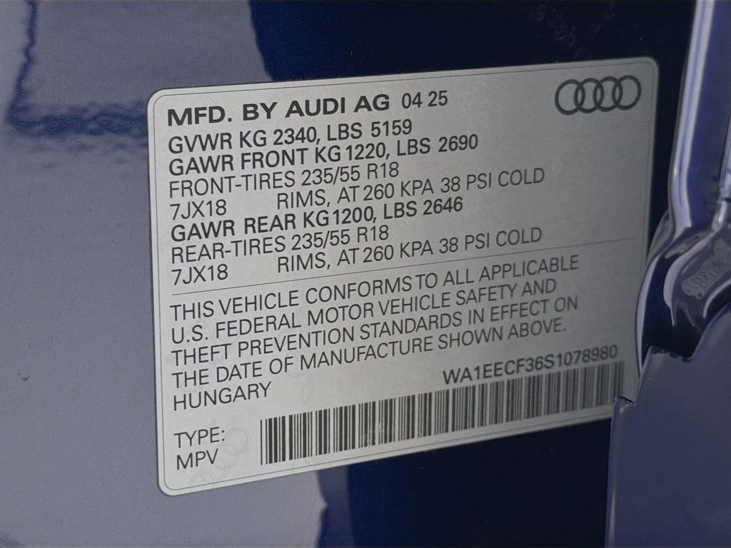 Certified 2025 Audi Q3 2.0T Premium Plus w/ Premium Plus Package image 33