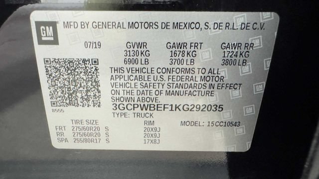 Used 2019 Chevrolet Silverado 1500 Custom w/ Custom Value Package RWD image 33