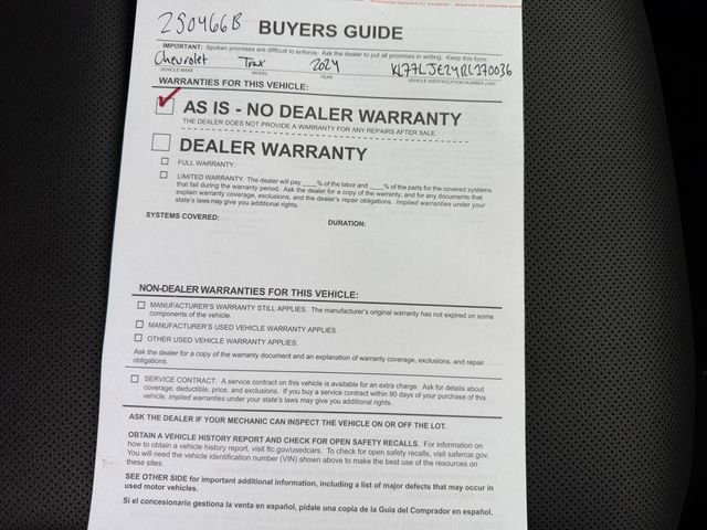 Used 2024 Chevrolet Trax RS w/ Driver Confidence Package image 31