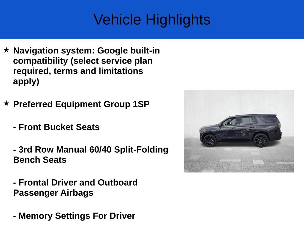 New 2026 Chevrolet Tahoe RST AWD/4WD image 2