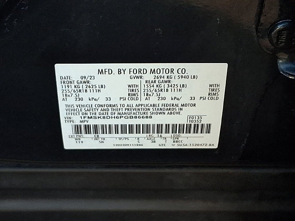 Certified 2023 Ford Explorer XLT w/ Equipment Group 202A AWD/4WD image 26