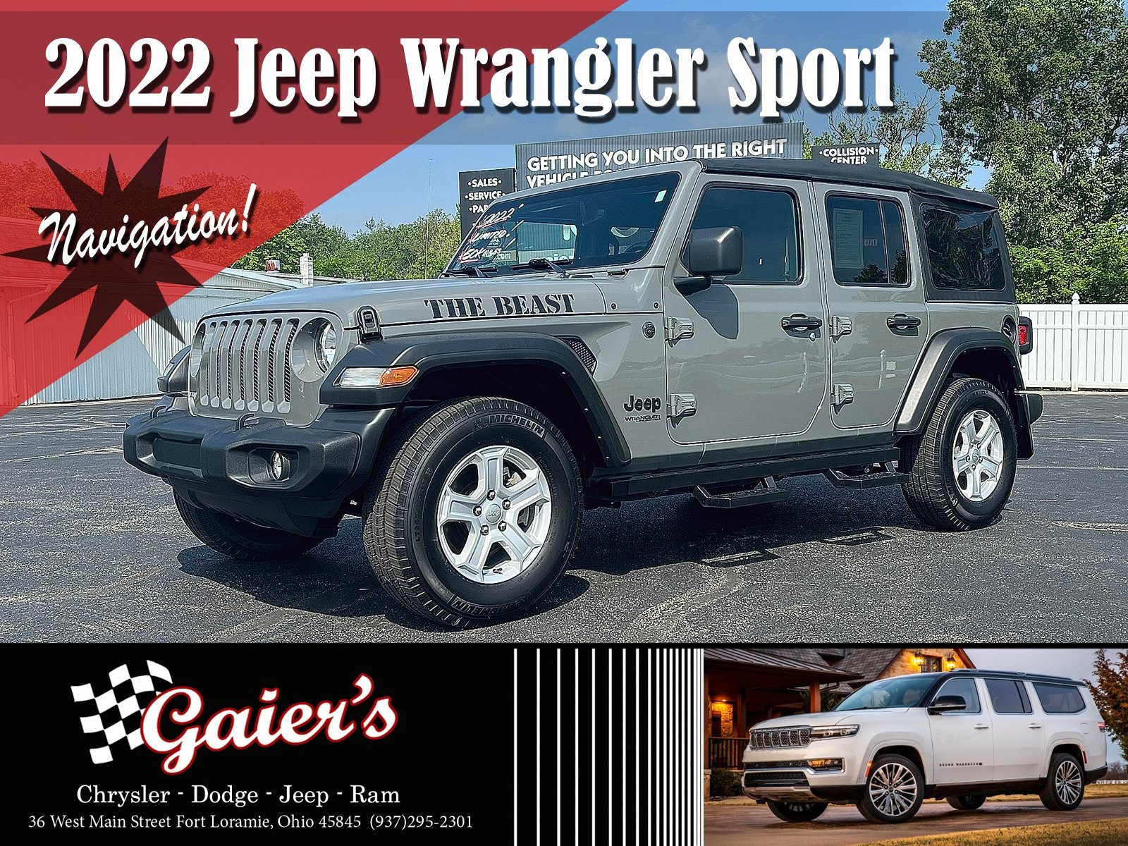 Used 2022 Jeep Wrangler Unlimited Sport AWD/4WD image 1