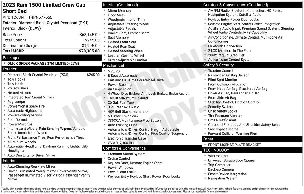 Certified 2023 RAM 1500 Limited image 51