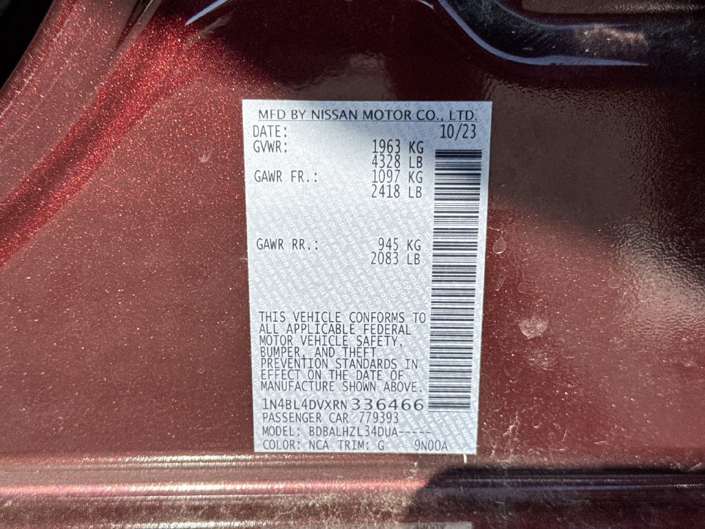 Used 2024 Nissan Altima 2.5 SV FWD image 27