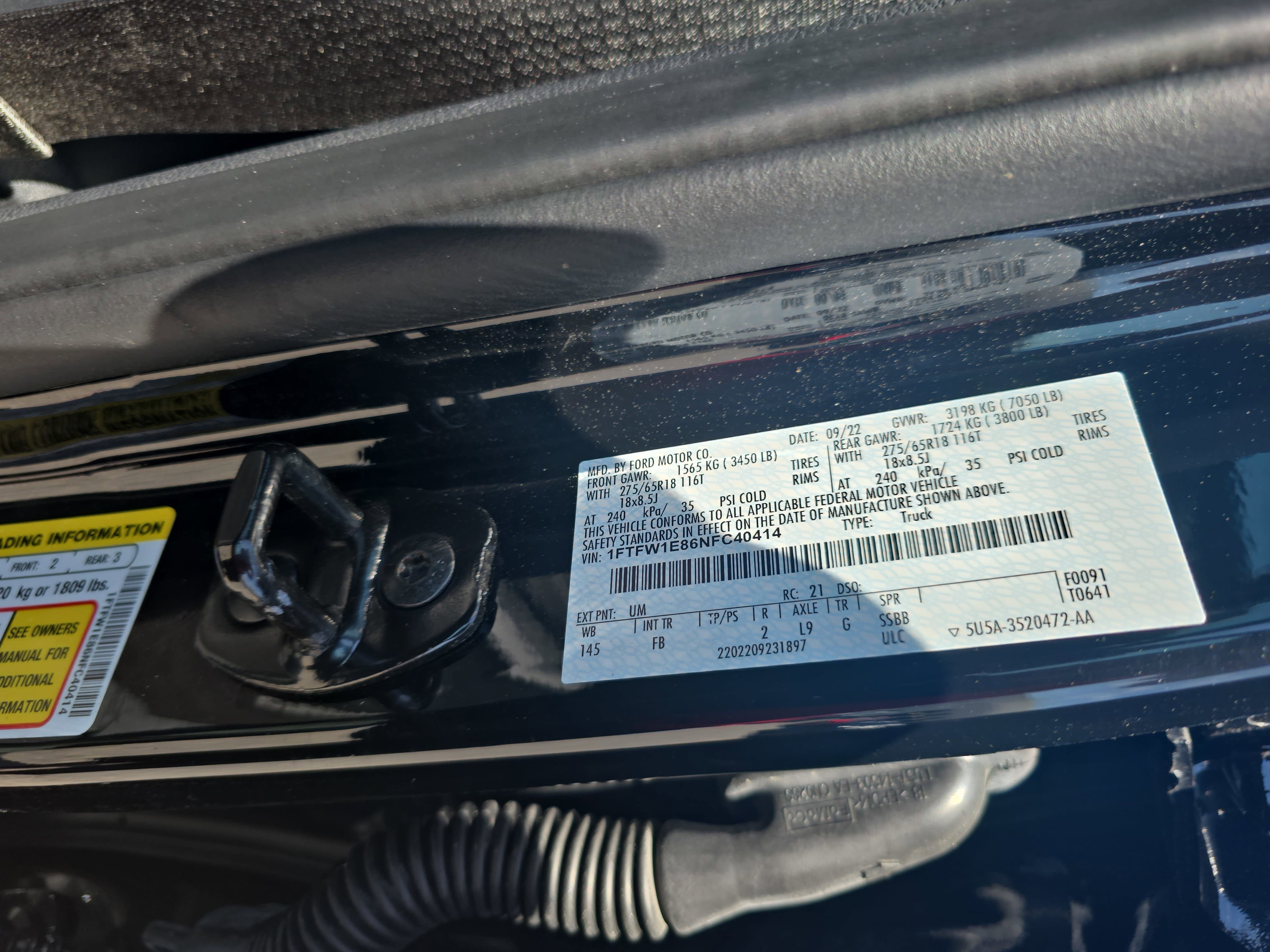 Used 2022 Ford F150 XLT w/ Equipment Group 302A High AWD/4WD image 35