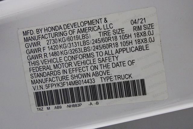 Used 2021 Honda Ridgeline Sport image 22