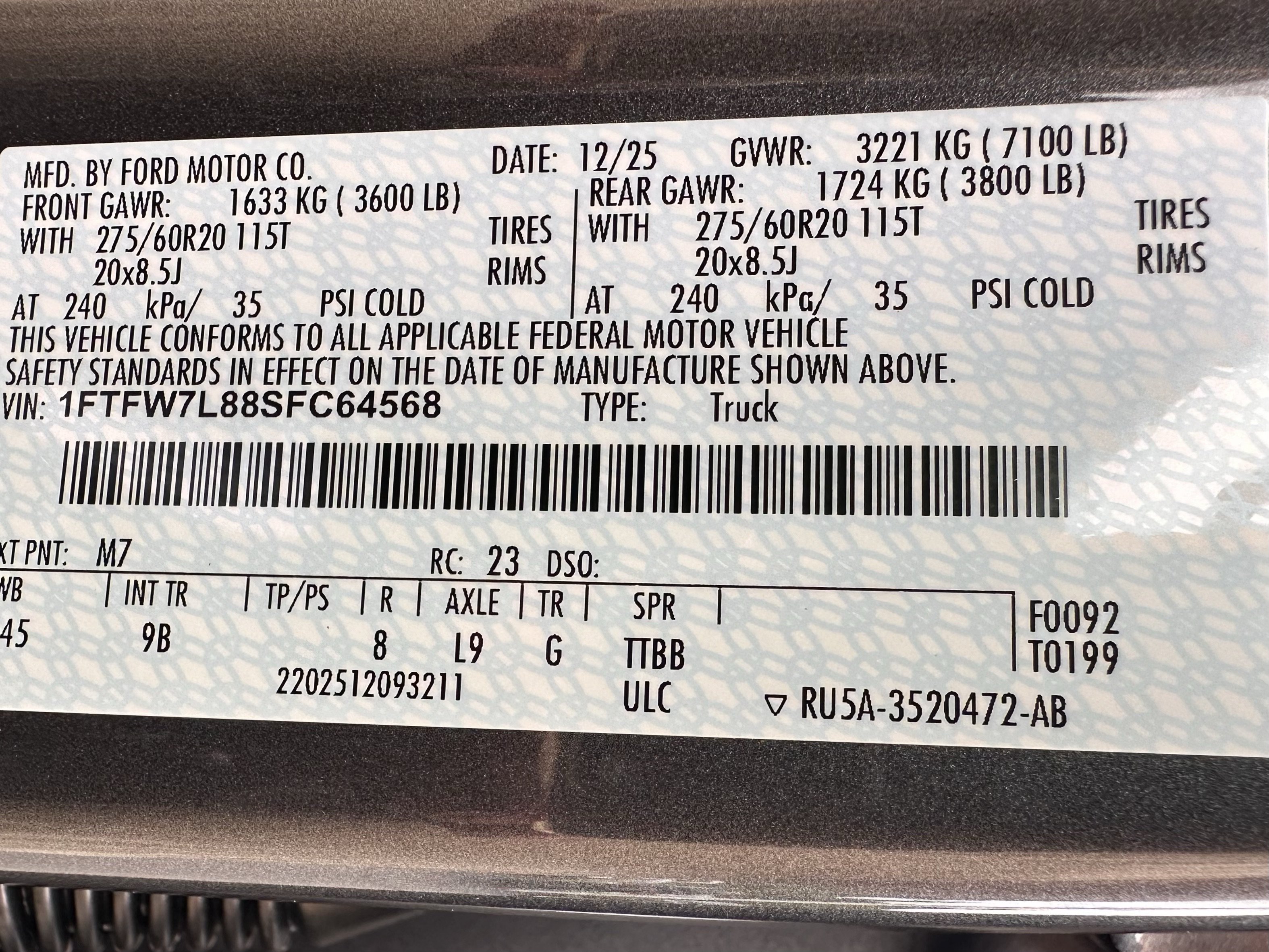Used 2025 Ford F150 Platinum w/ Equipment Group 702A High AWD/4WD image 34