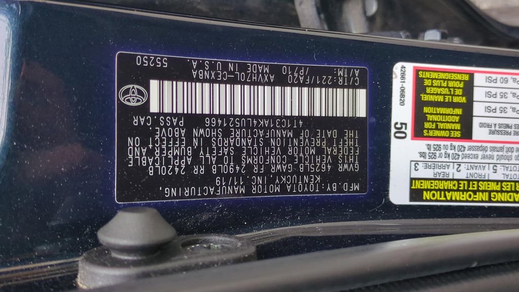 Certified 2020 Toyota Camry LE FWD image 23