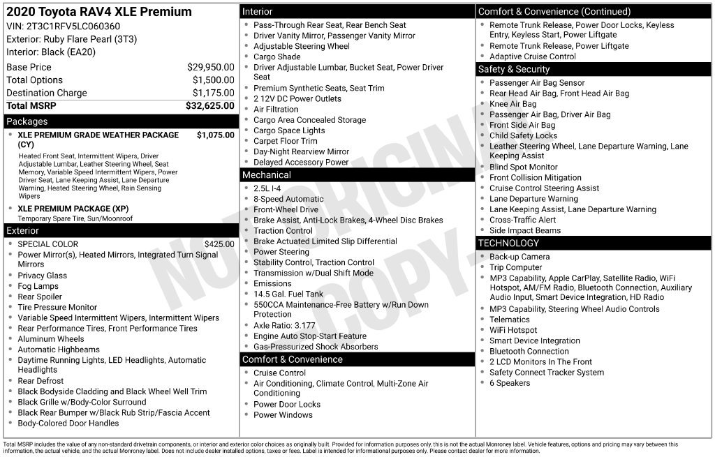 Used 2020 Toyota RAV4 XLE Premium FWD image 2