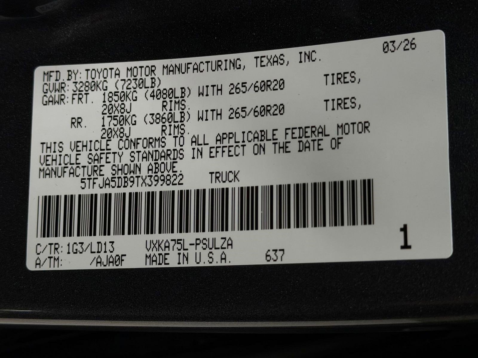 New 2026 Toyota Tundra Limited image 19