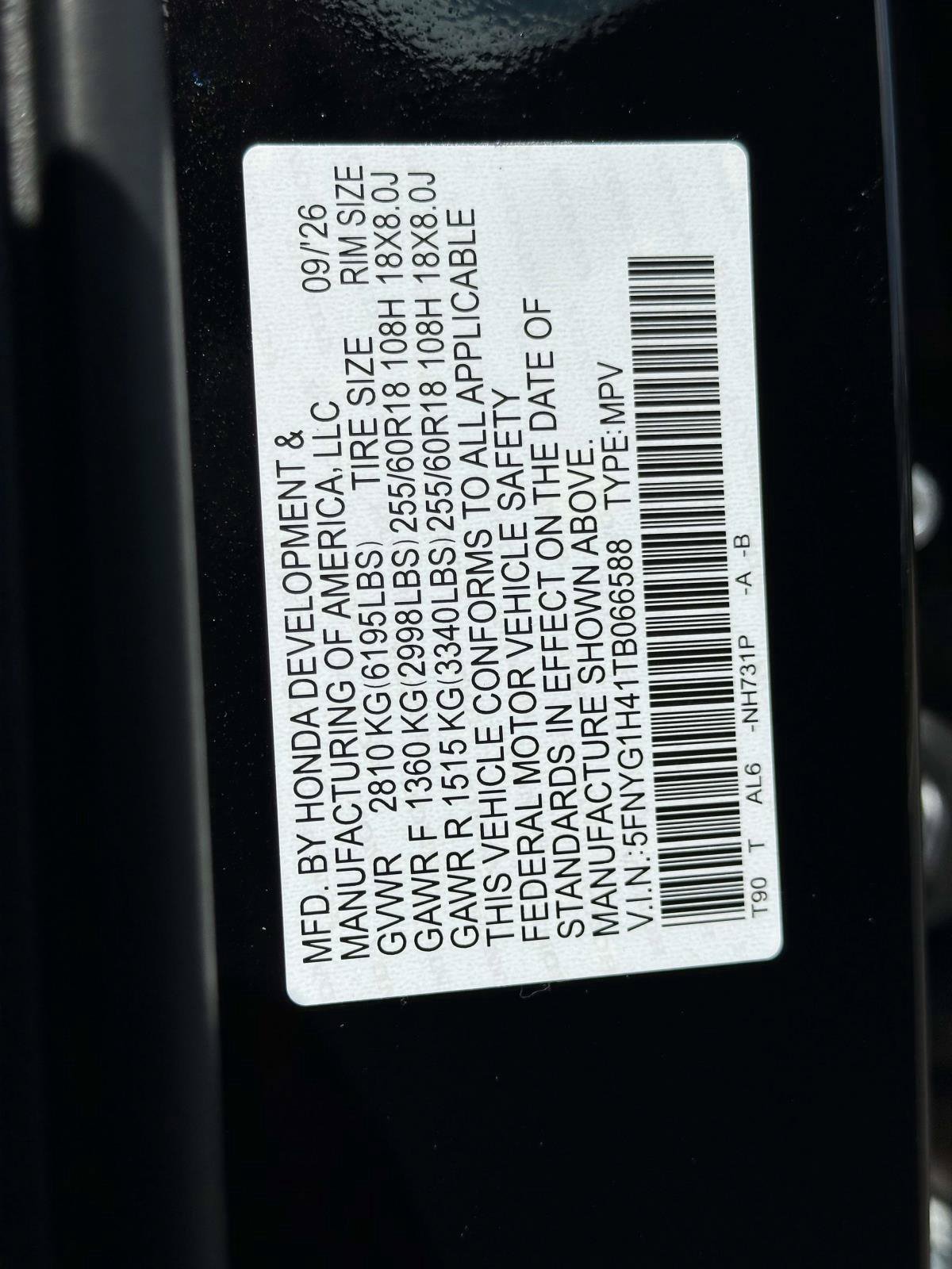 New 2026 Honda Pilot EX-L image 29