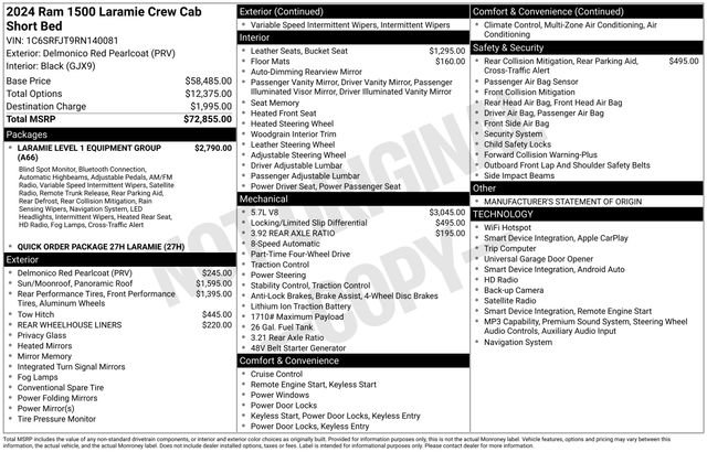 Used 2024 RAM 1500 Laramie AWD/4WD image 22