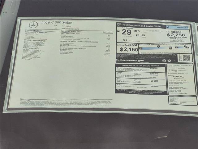 New 2026 Mercedes-Benz C 300 Sedan image 16