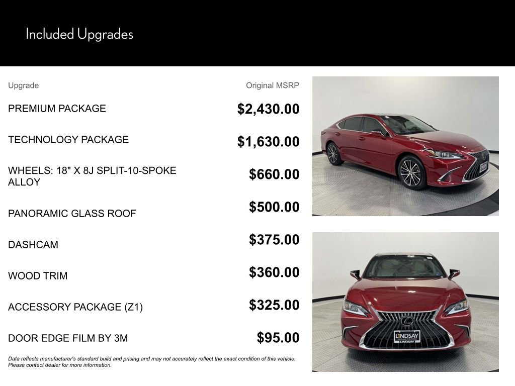 Used 2024 Lexus ES 350 w/ Premium Package FWD image 10